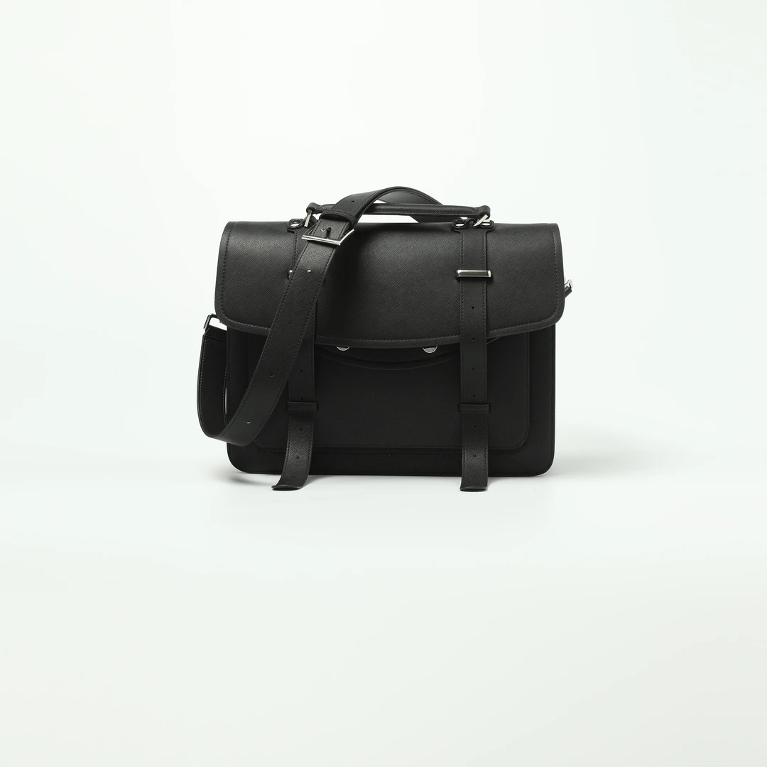 AP洛哥43106BS【不列颠公学】学院风复古百搭黑色剑桥包单肩包