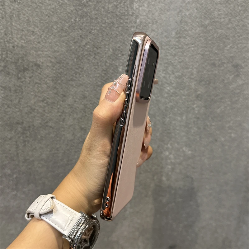 电镀大孔素皮小米14pro手机保护壳高级感时尚商务保护套xiaomi14