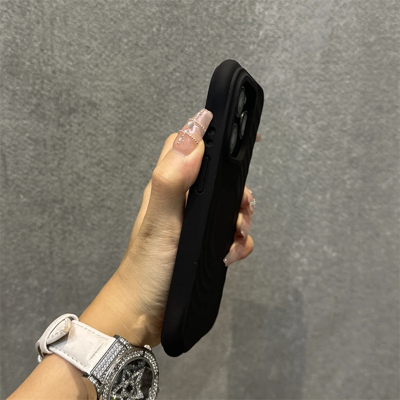 苹果15手机保护壳纯色波漾液态iphone15promax新款14磁吸13潮牌12