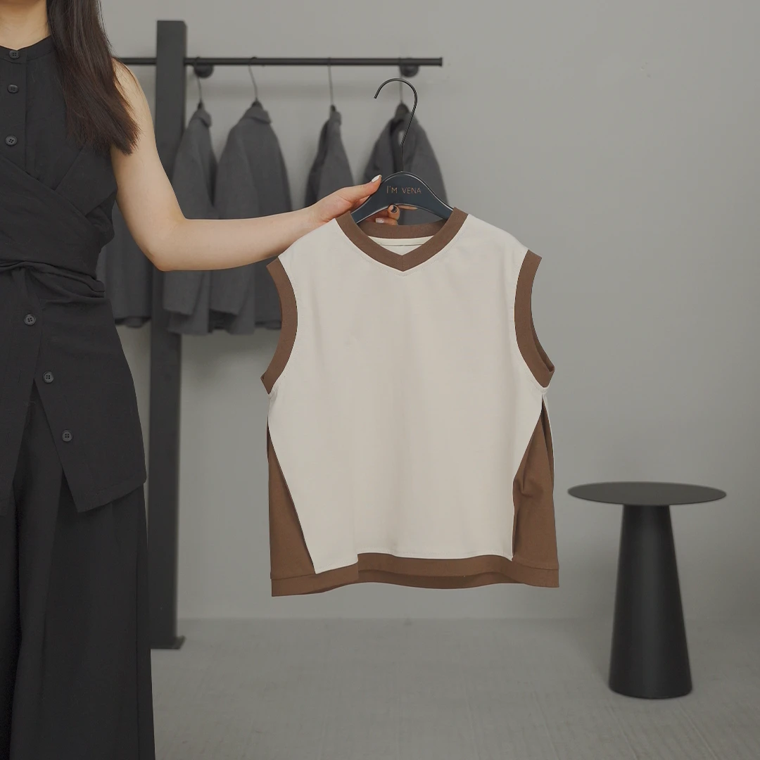 I'm Vena【现货】<岩官>男童中性夏款时尚背心洋气百搭夏38T7522