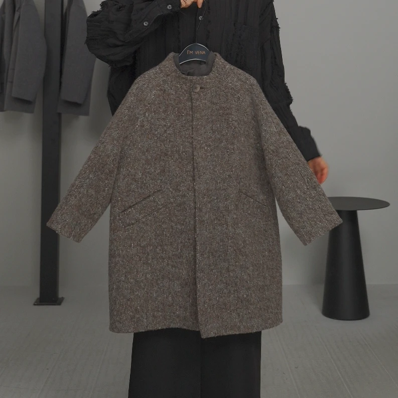 I'm Vena【现货】<熬太>男童女童中性双面呢大衣冬款外套39D7726