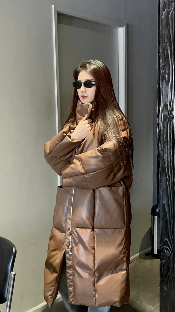 大被子皮羽绒服新款极寒系列立领加厚加长网红时尚宽松