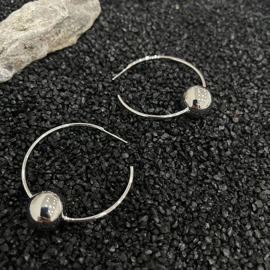 铜合金耳饰 YD-1328-珠珠耳圈