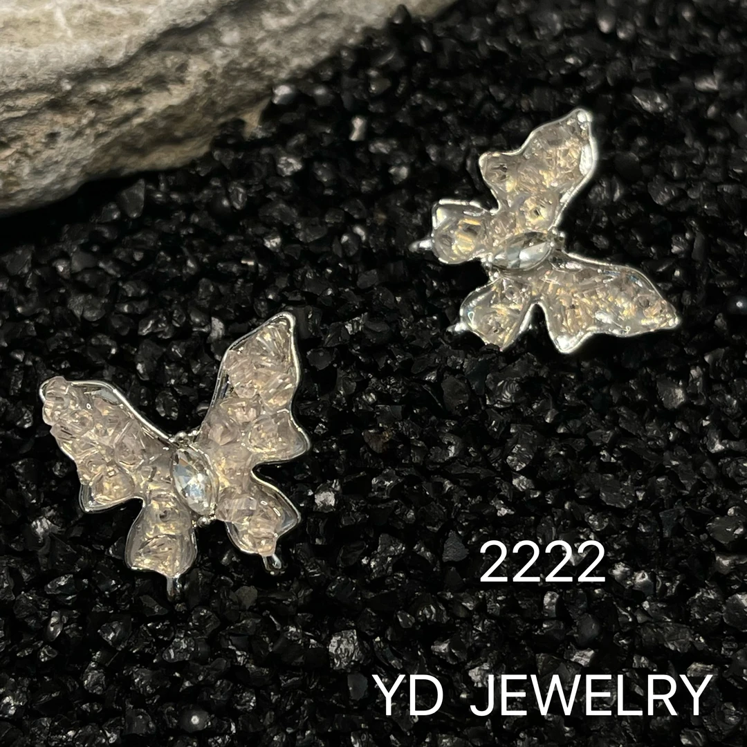 铜合金耳饰 YD-1290-时尚气质蝴蝶耳饰