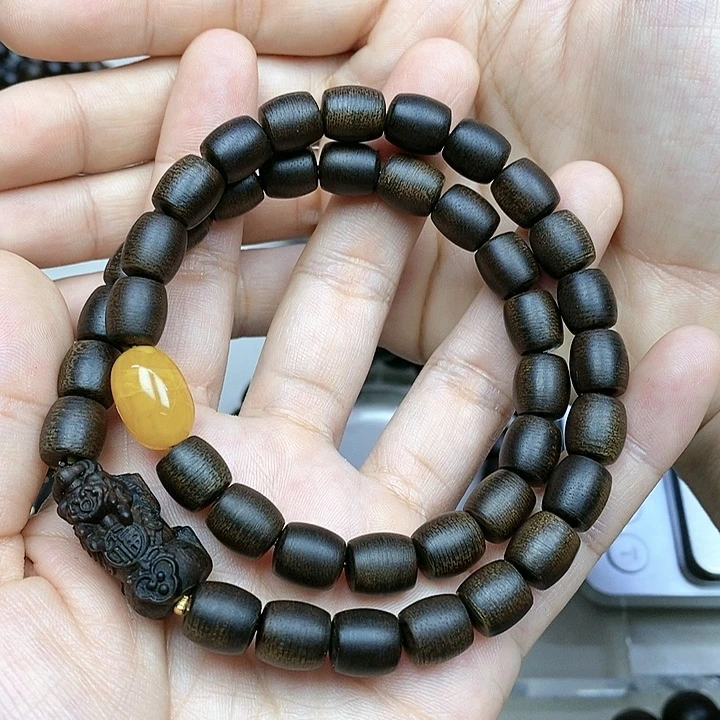沉香手串财**进越南芽庄白棋楠