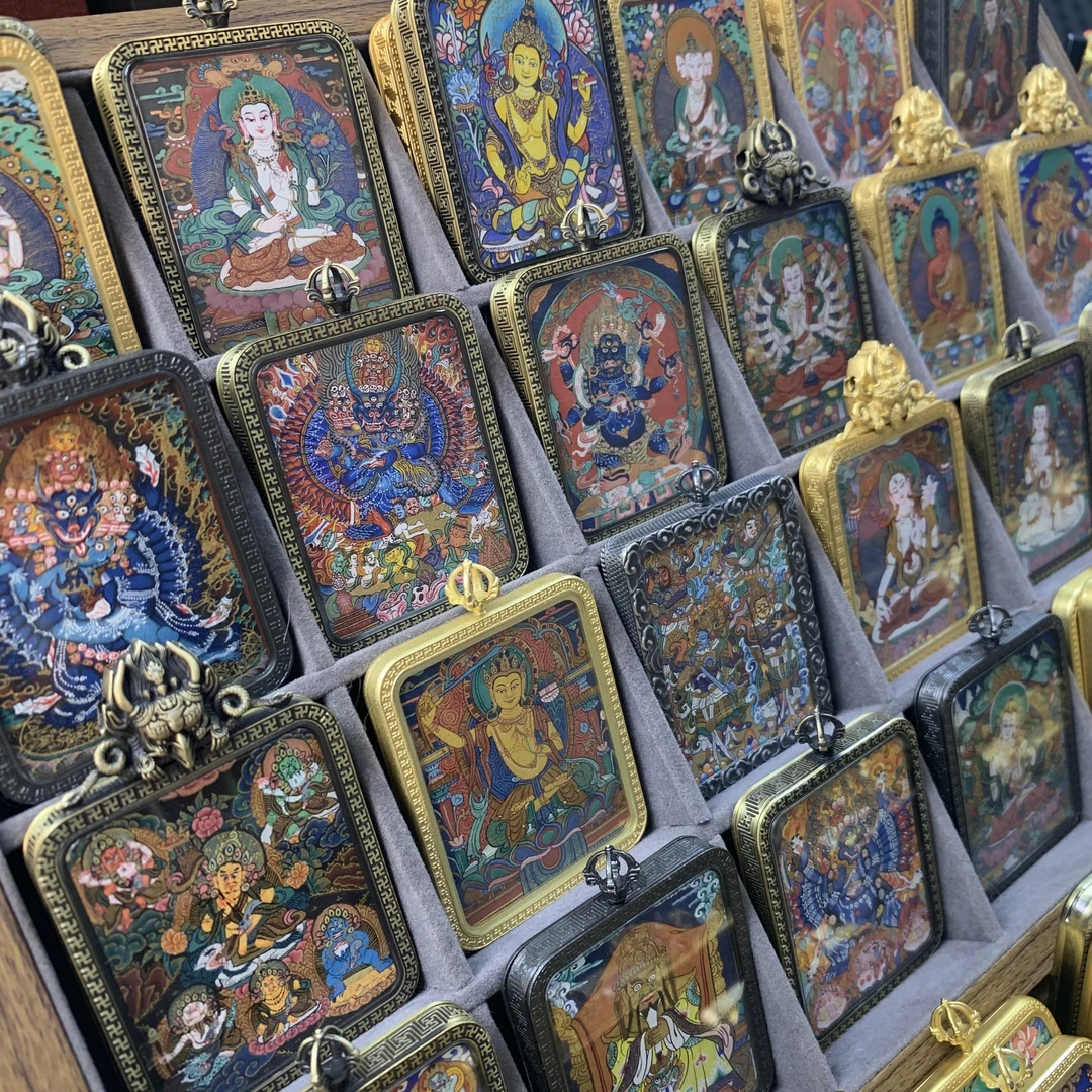 【定制链接】唐卡真品西藏纯手工顶级唐卡经典唐卡真品西藏唐卡吊坠