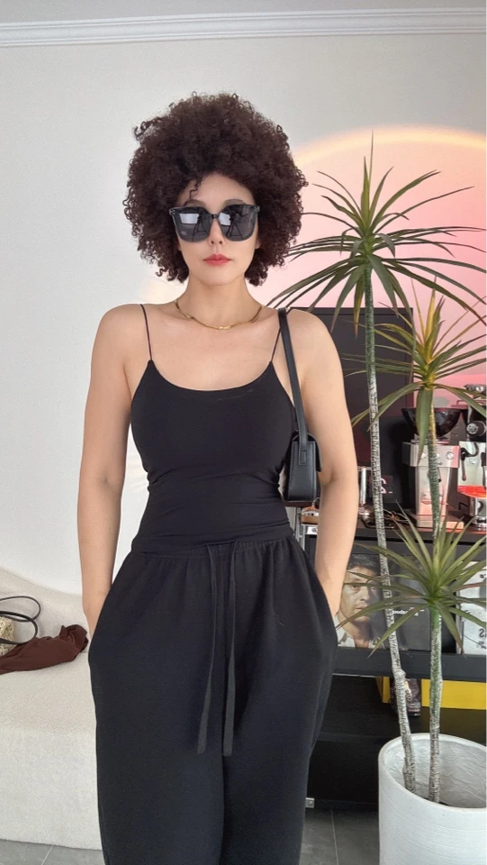 【珍妮专属】8215莫代尔细带大露背一体杯柔软舒适夏季薄款显瘦吊带