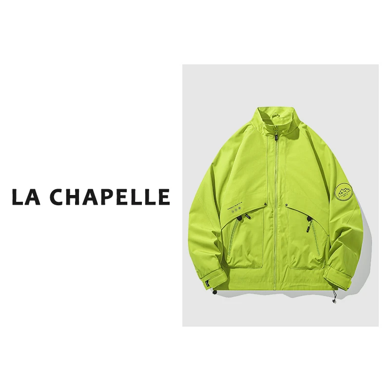 La Chapelle/拉夏贝尔户外防风立领冲锋衣男女款百搭潮流夹克J026