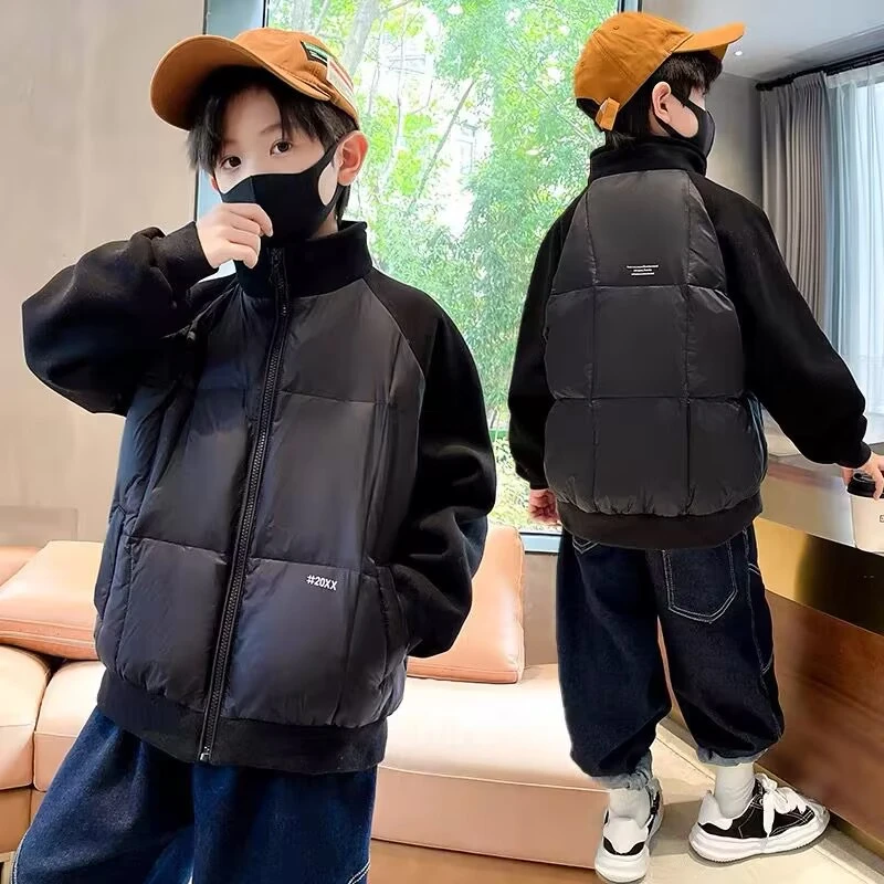 zb1138男童夹棉外套棉服加厚秋冬新款冬装儿童棉衣冬季110-150