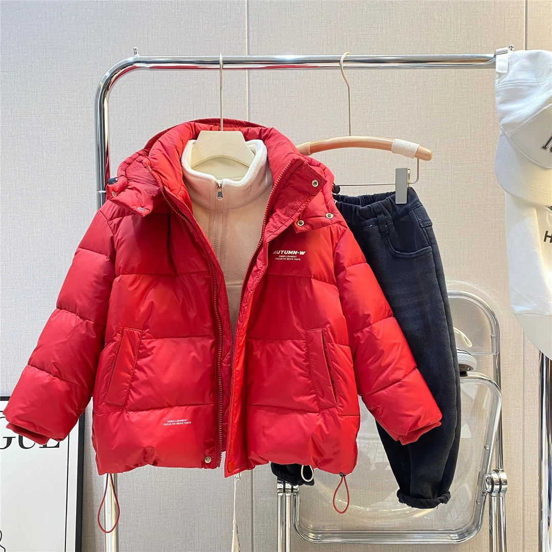 （现货）zb1063儿童加厚羽绒服短款男童女童中大童男孩洋气宝宝冬