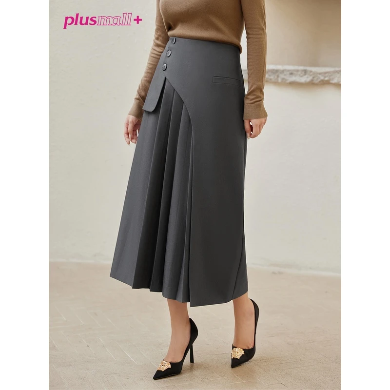 PLUSMALL 法式复古小众半裙PM23081510