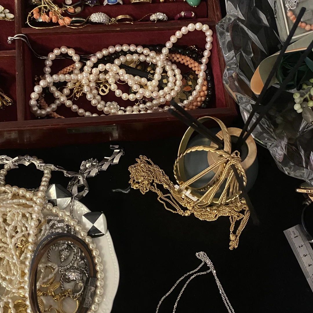 合金项链 vintage中古古董首饰【打包捡漏】项链耳夹胸针通用链接