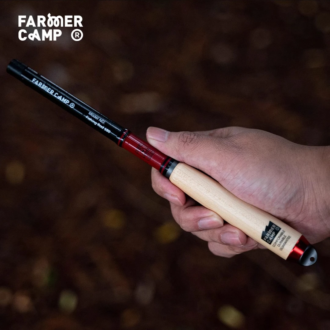 Farmer Camp红色小物钓鱼竿鳑鲏马口白条溪流手竿儿童1米8亲子240