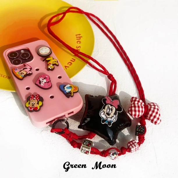 【妙想热气球】甜酷辣妹创意卡通猫可爱手机链长款Y395