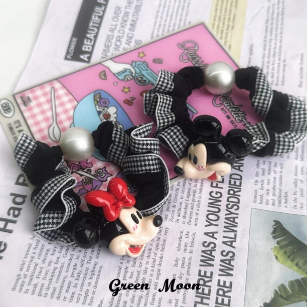 【蕾丝黑巧】甜酷辣妹卡通原创鼠鼠蕾丝发绳y2k优雅