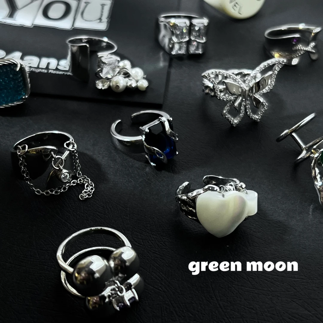 铜合金合成锆石戒指 （离开无效）随机一枚戒指