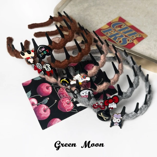 【甜心属性】甜酷辣妹原创发箍手工设计感卡通可爱Y526