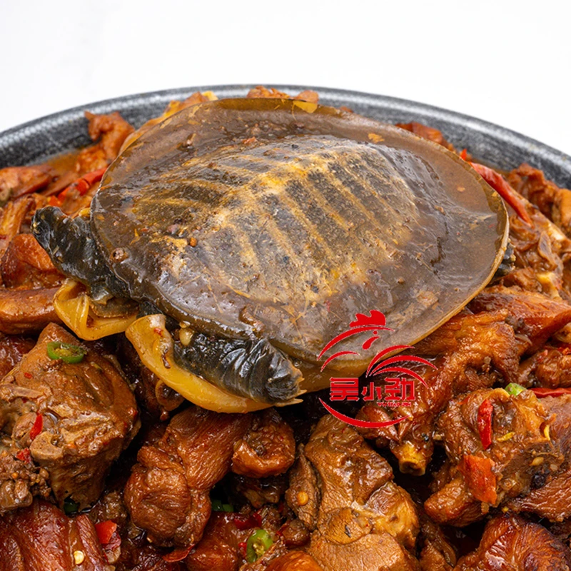安徽特色美食霸王鳖鸡甲鱼烧鸡香辣卤味特产3斤固形物2斤