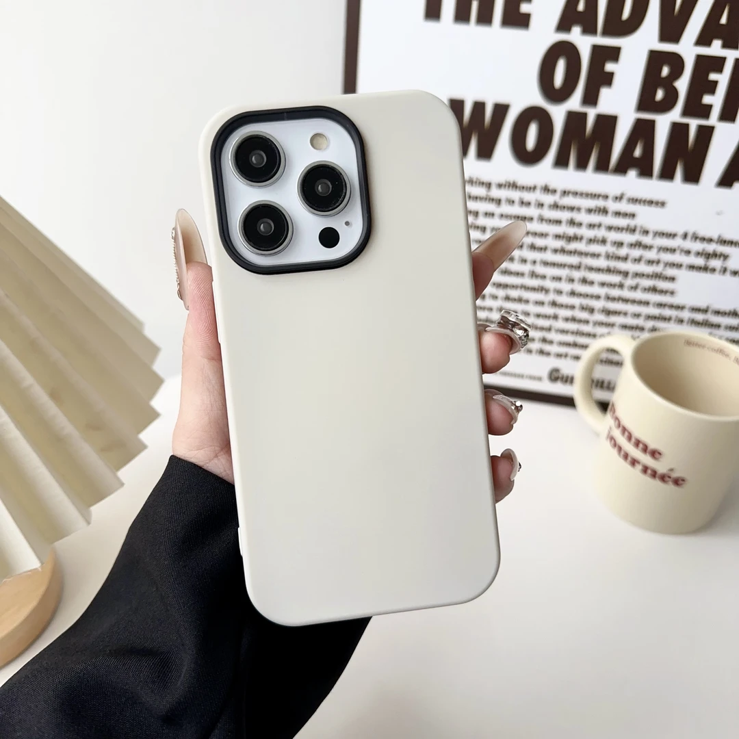 苹果手机壳简约液态硅胶适用iPhone14全包防摔个性网红纯色手机壳