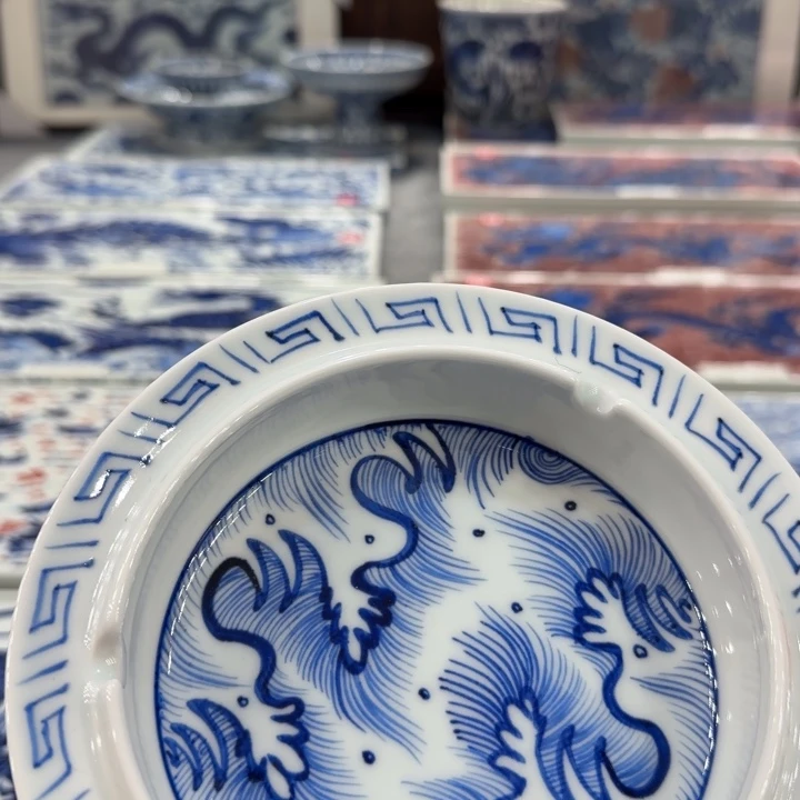【闪购商品】盘景德镇手工手绘陶瓷