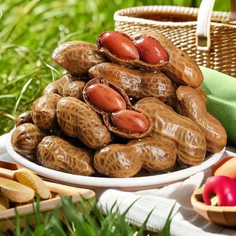 洛升赢水煮花生五香味精选大颗粒花生卤煮入味带壳小零食清仓咸味