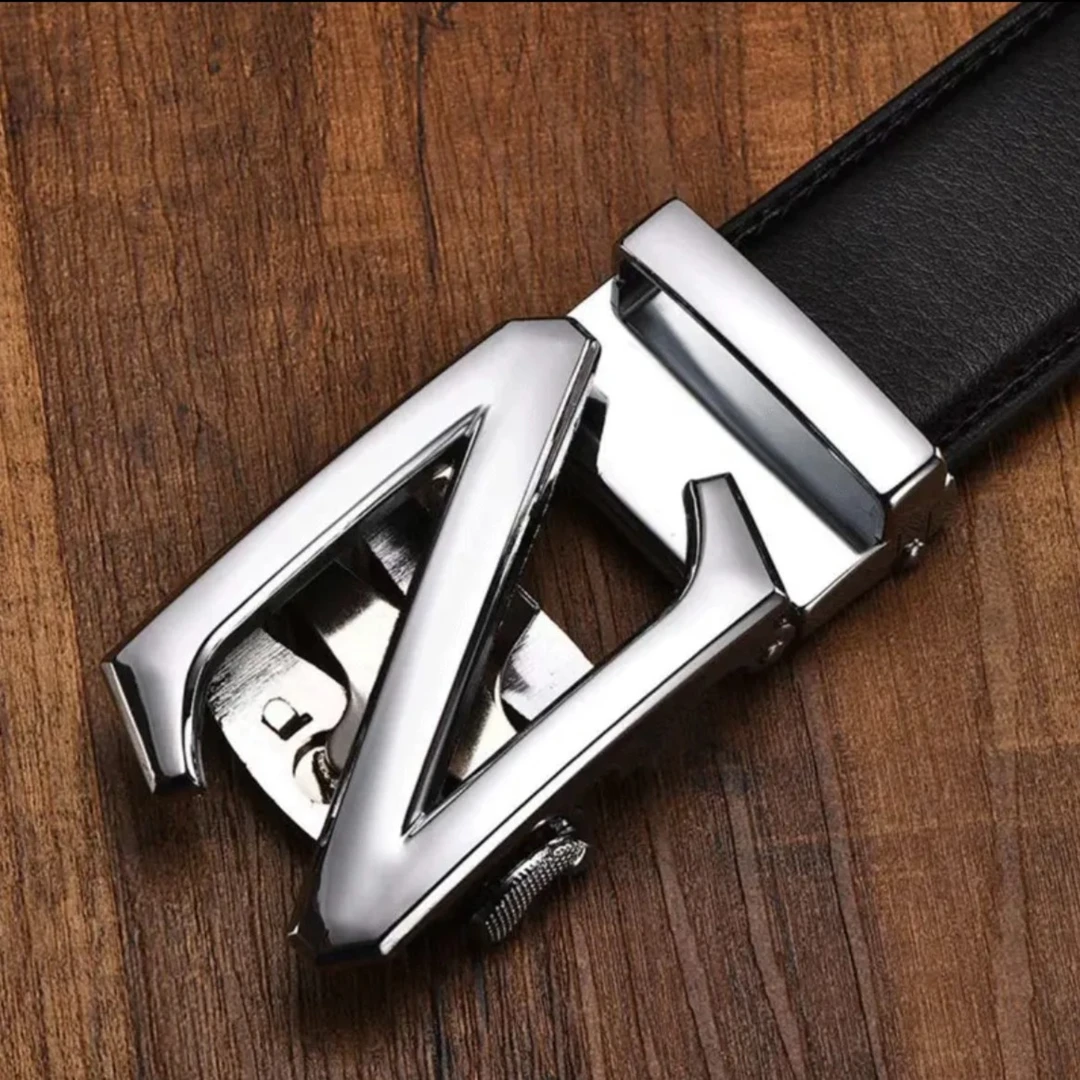 皮带真皮男士牛皮腰带自动扣时尚商务带扣韩版合金潮流中青年