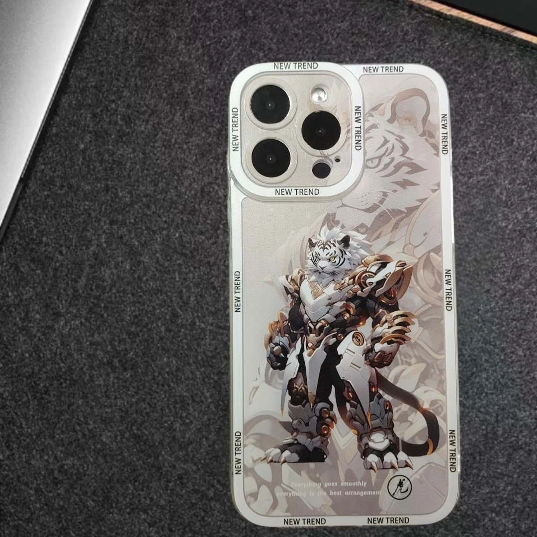 生肖苹果15华为mate60vivo小米oppo4pro手机壳高级感透明网红财神