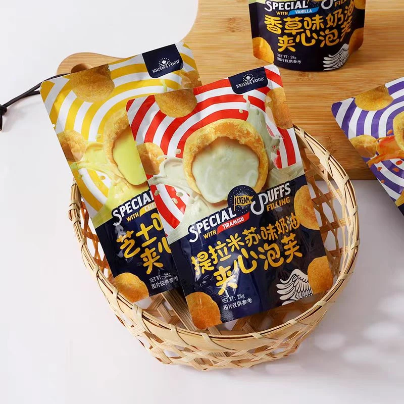 28g*5袋-印尼提拉米苏*芝士味奶油夹心泡芙【2025年3月14日到期】
