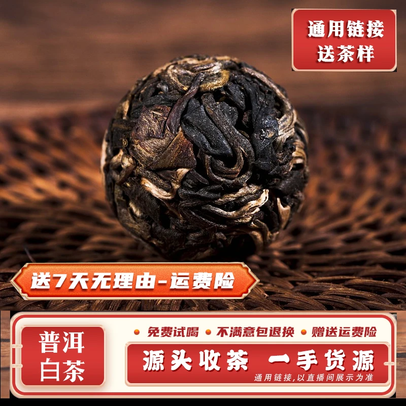 普洱茶782号100g24年茉莉花茶秧塔一芽一叶白茶龙珠带茶样MK3530