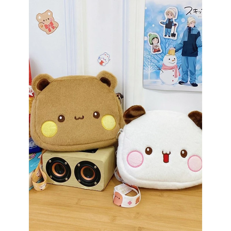 【艺凡】一二布布小毛绒大脑袋斜挎包背包单肩包可爱背包表情包