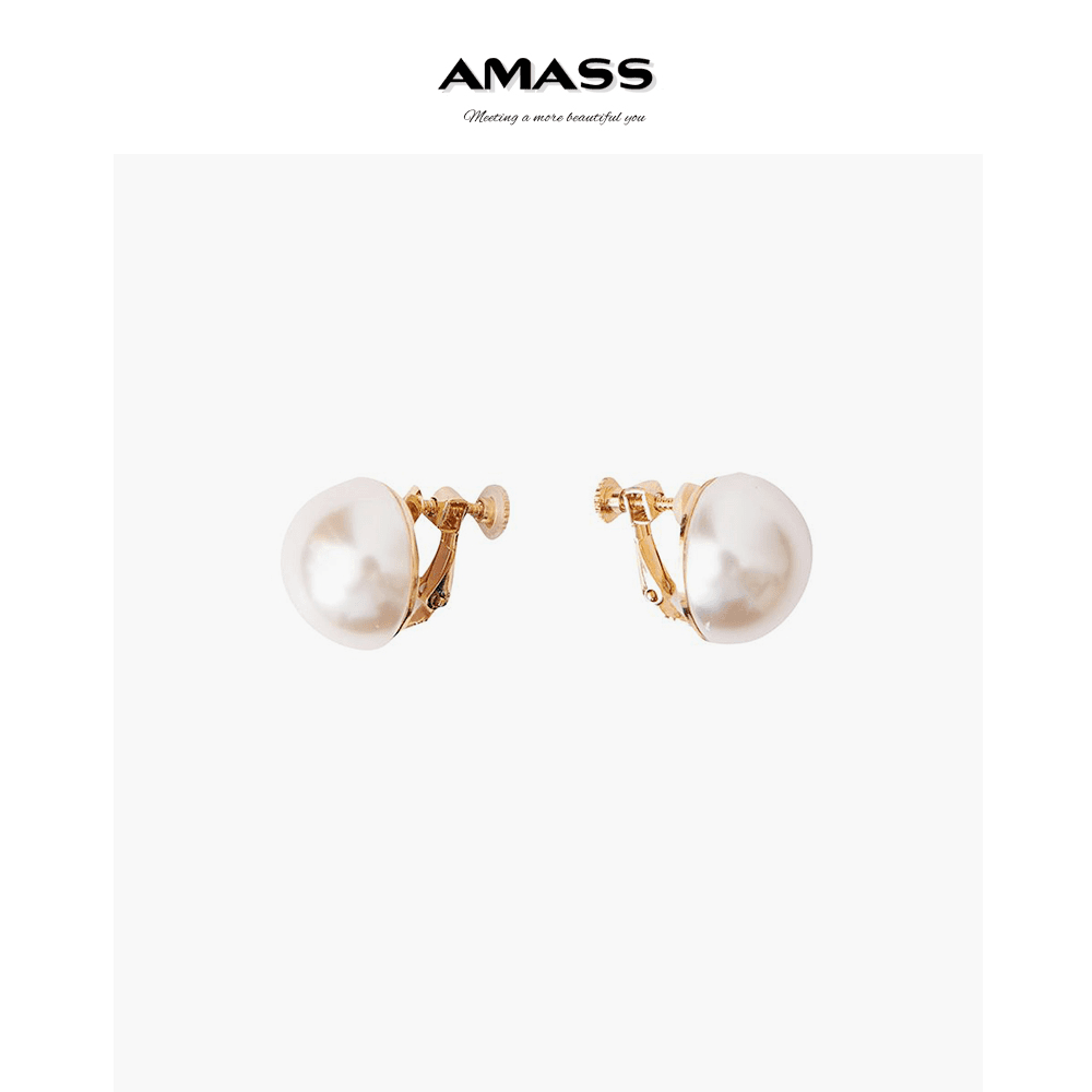 AMASS/阿玛施 合金耳饰 简约ins百搭时尚法式复古气质耳夹5900437