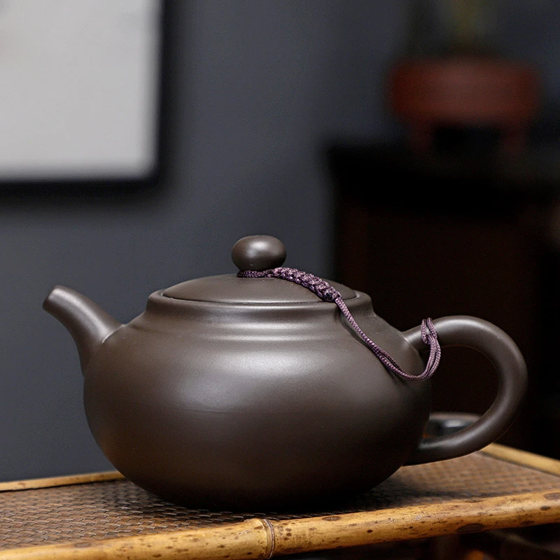 迎客-紫泥发财壶450ml(礼煌) A39