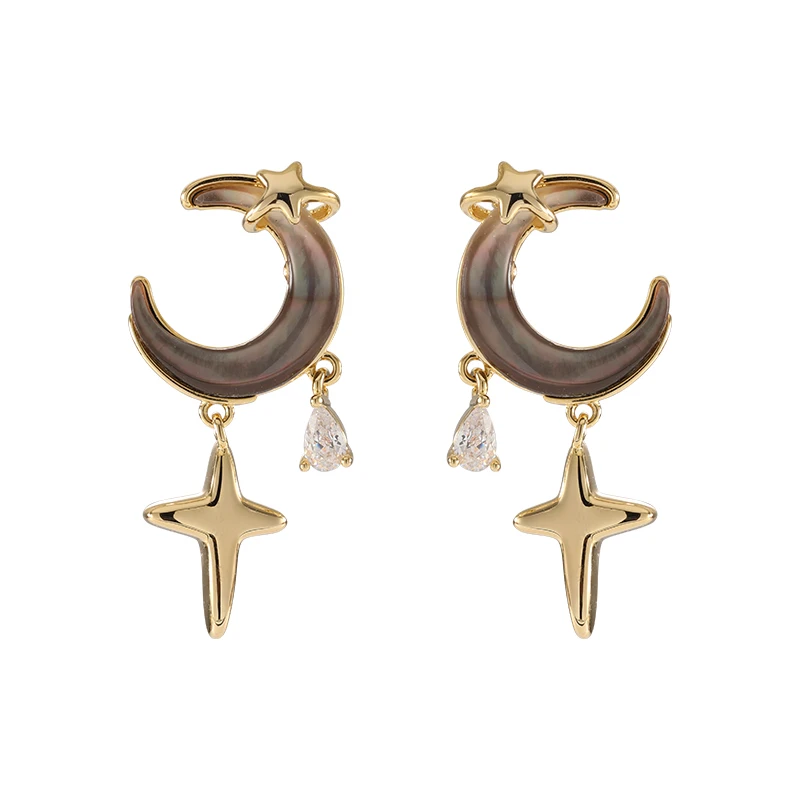 合金合成锆石耳饰 【Aurorao】时尚耳坠高端女耳饰YE190620