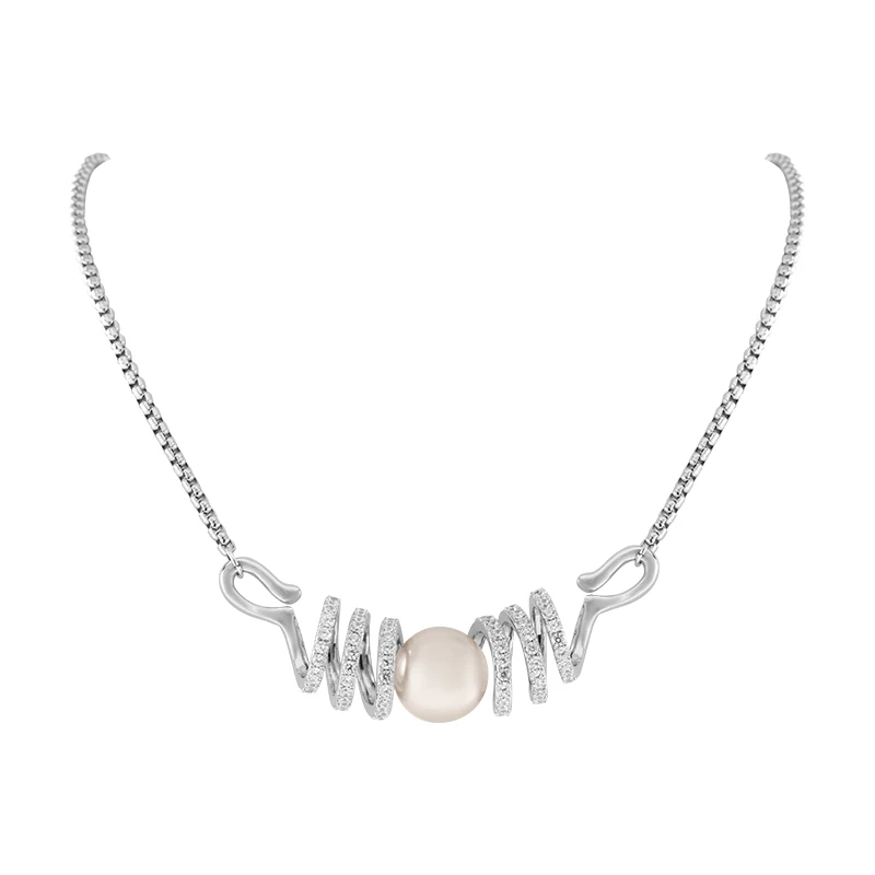 合金合成锆石吊坠 【 Aurorao】 时尚大气经典项链CX160170