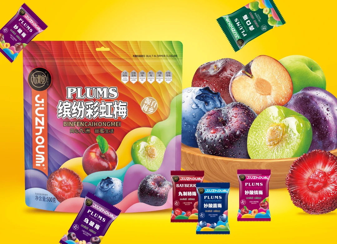 JIUZHOUMI/九洲蜜 九缤纷彩虹梅袋装500克