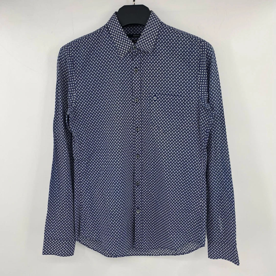 95新 GUCCI/古驰 满印小飞机长袖衬衫40 A2405180003