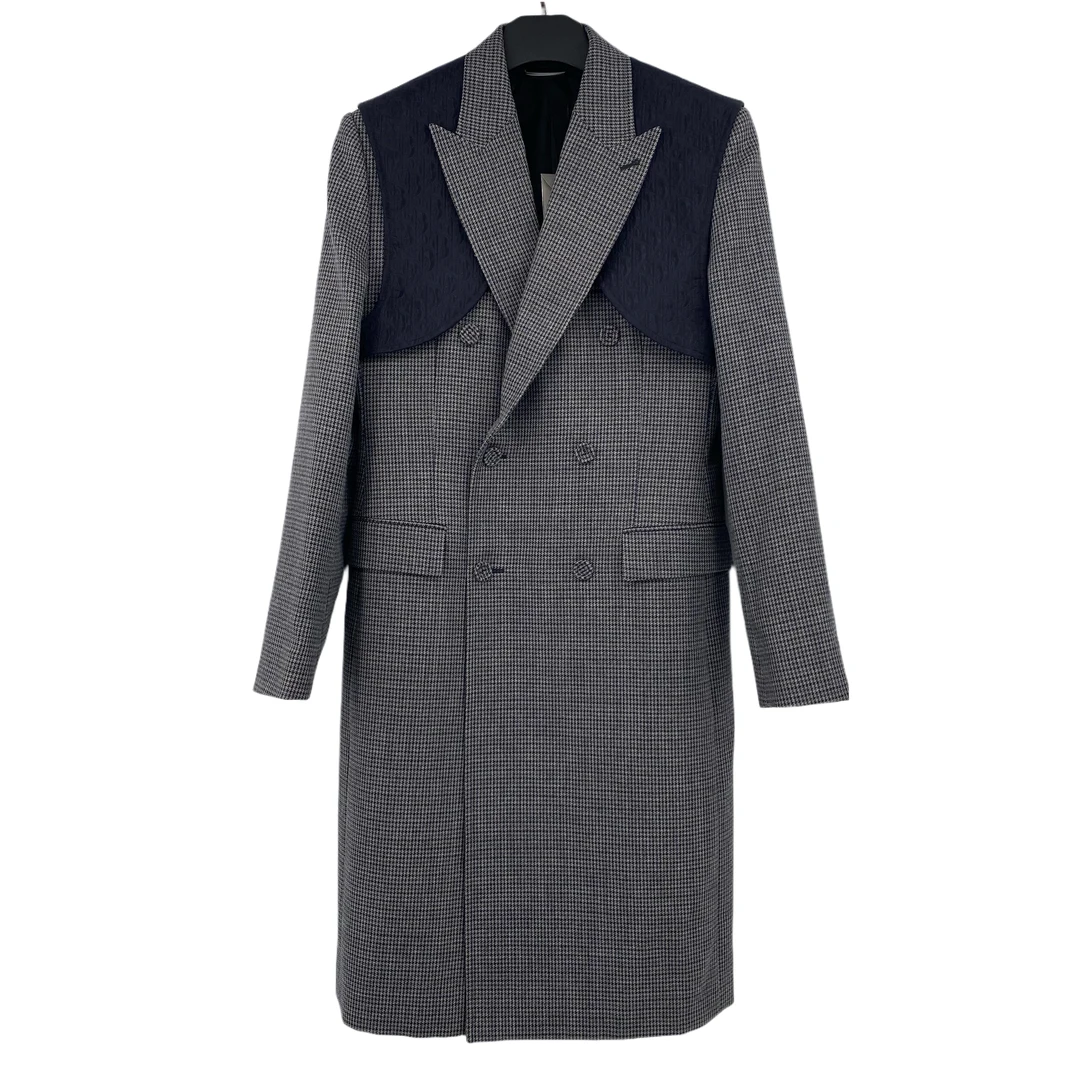 全新未使用 Dior/迪奥 FW22 拼色拼接中长款大衣