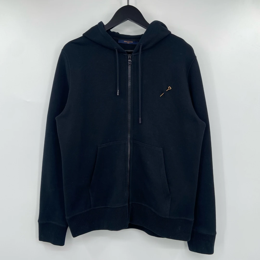 99新 LouisVuitton/路易威登 别针背后说明书拉链帽衫 M 叶子851