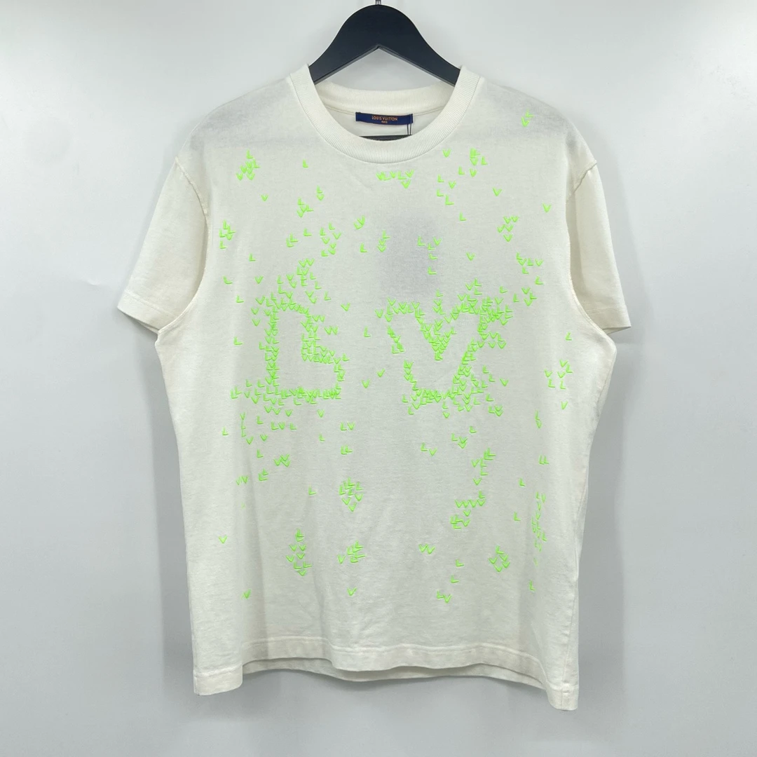 99新 LouisVuitton/路易威登 飞机满印短袖 M