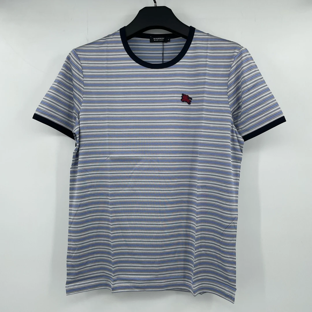 全新未使用 BURBERRY/博柏利 条纹战马短袖A2403310012/麦兜