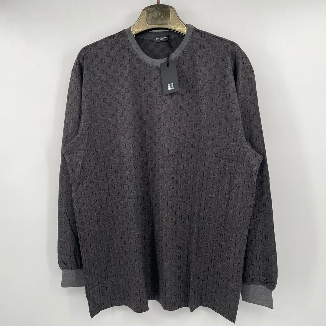 全新未使用 Givenchy/纪梵希 满印格纹字母长袖  A-麦兜