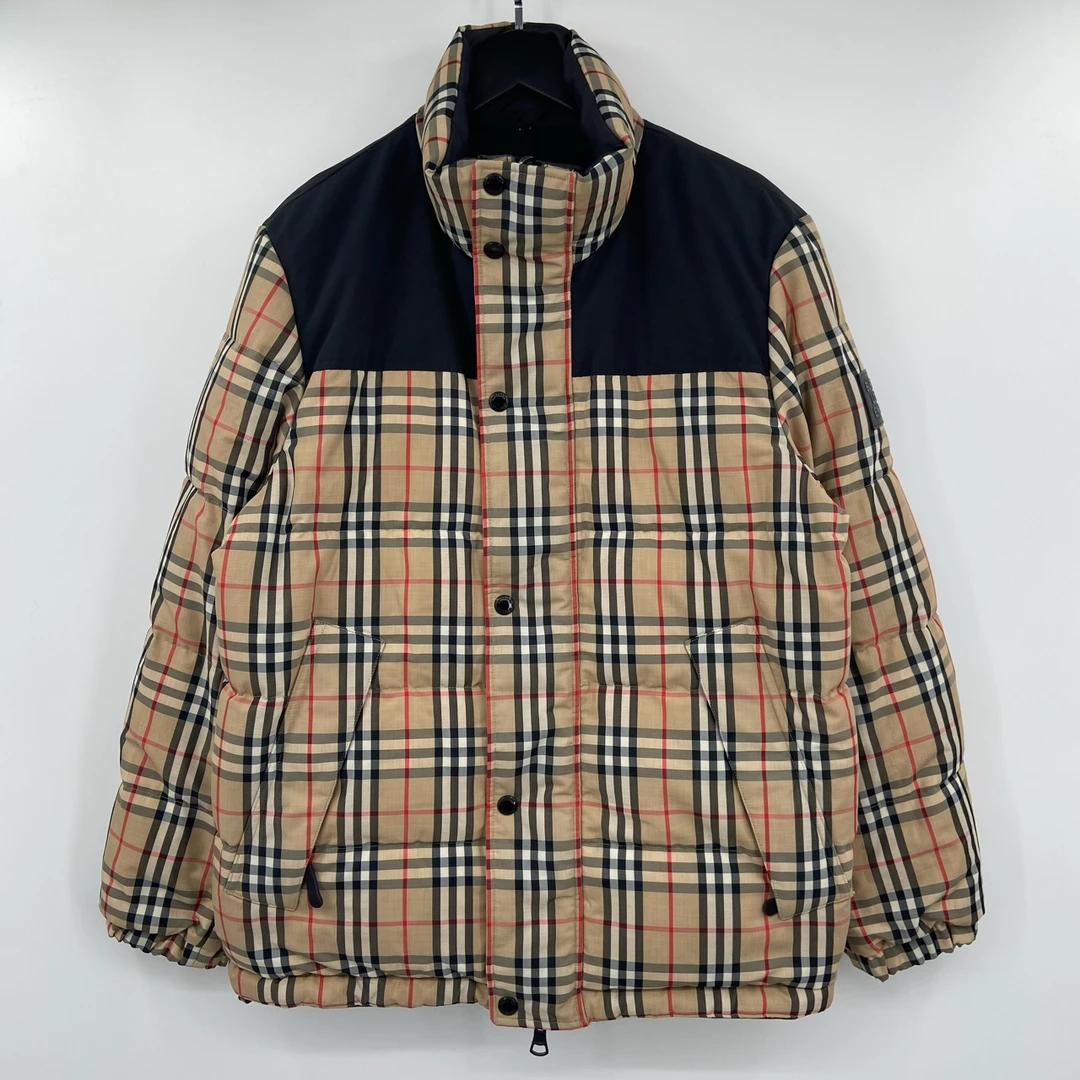 95新 BURBERRY/博柏利 双面穿手臂胶牌logo羽绒服 50 叶子-880-
