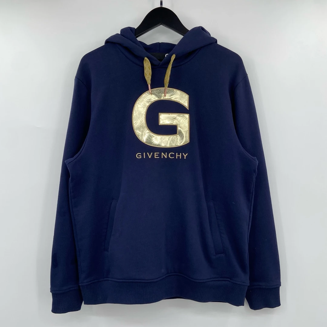 99新 Givenchy/纪梵希 胸前大G刺绣logo帽衫 M 叶子-901
