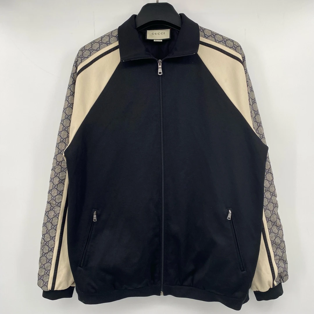 95新 GUCCI/古驰 手臂双蛇纹校服外套 L