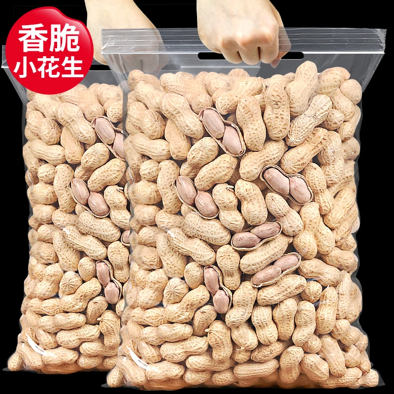 【7.*元/斤】原味炒香花生500g酥脆美味爆款带壳坚果炒货厂家批发