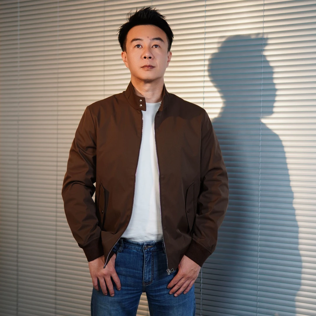 【张公子】2024春秋爆款男士修身时尚立领行政商务气质百搭男款夹克