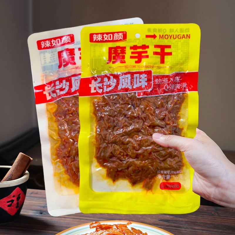 辣如颜湖南特产魔芋干香辣网红山胡椒口味小零食休闲解馋即食小吃