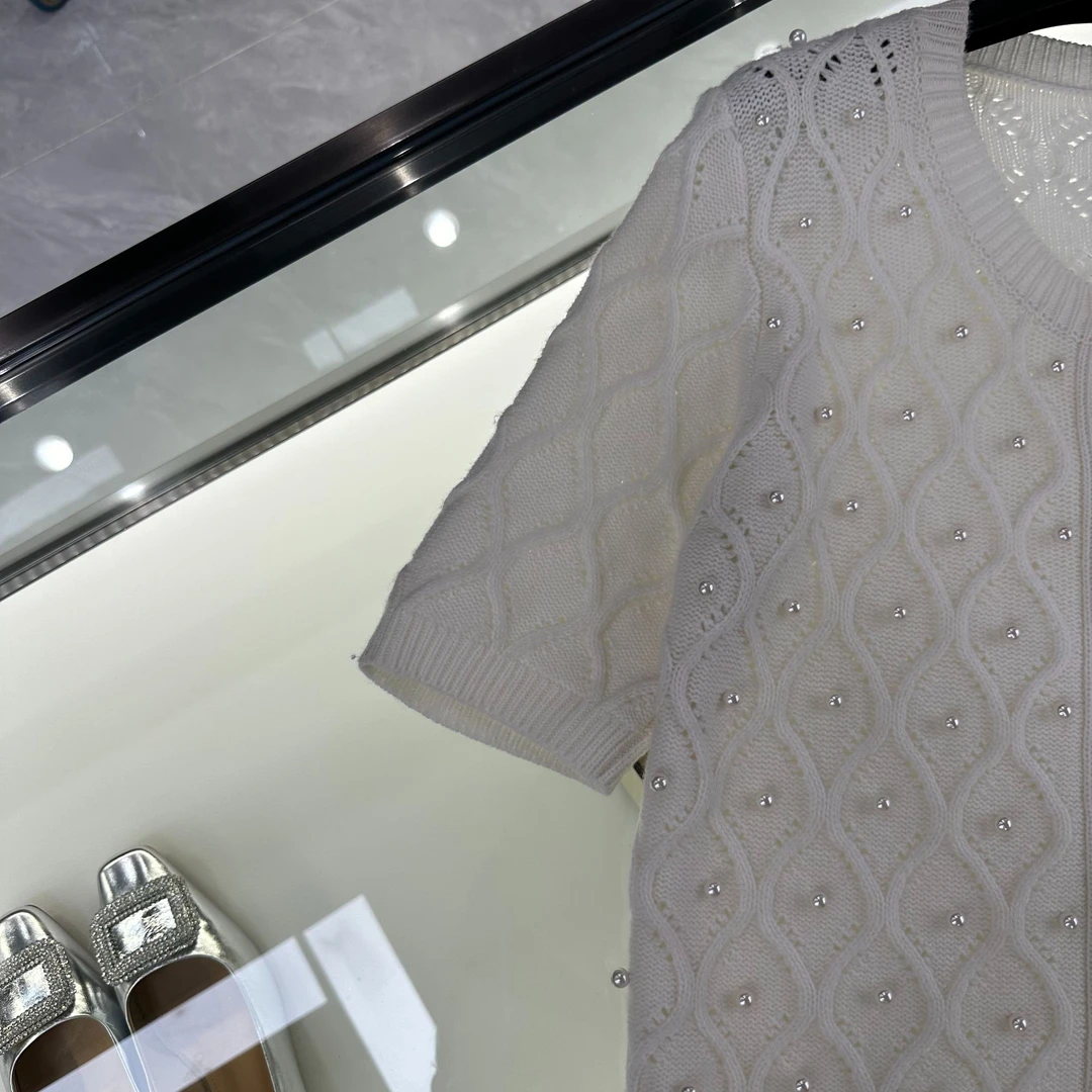 181号重工镶钻针织衫短袖YC352