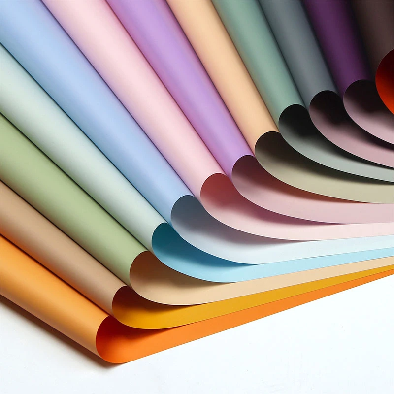 【喜花艺】欧雅纸大号双色 6.8s加厚56*56CM20张/包 鲜花包装纸