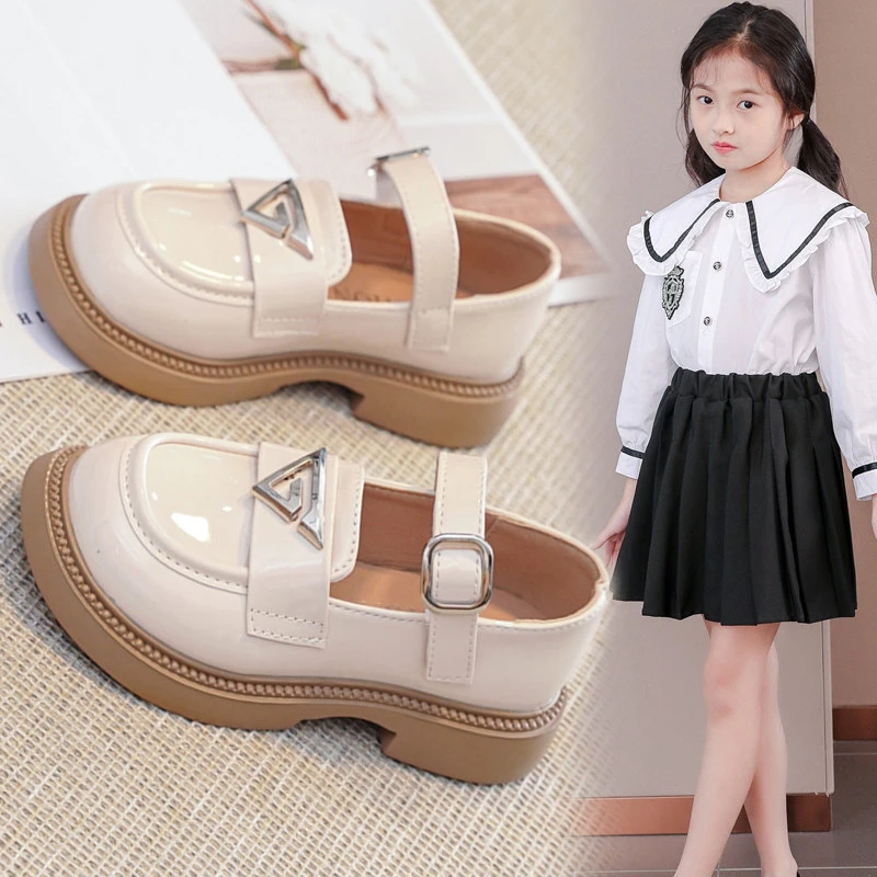 儿童鞋女童皮鞋春秋爆款新款软底公主鞋小女孩黑色单鞋玛丽珍鞋子